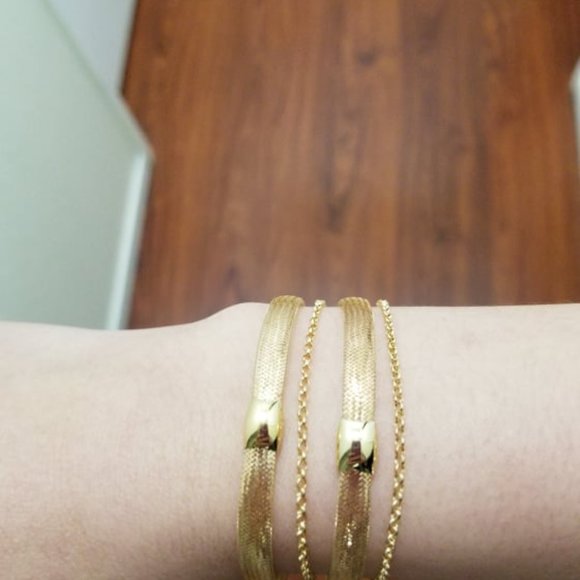 Bracelet mesh style 18k gold - Picture 8 of 14